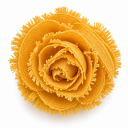 SHANZHUI Convertible Floral Double-Layer Scrunchie Set – Green & Yellow – rosette craft detail